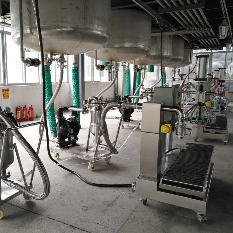 江門 廠房 膠粘劑生產(chǎn)線 罐裝及壓蓋機(jī)整套化工設(shè)備(圖1)